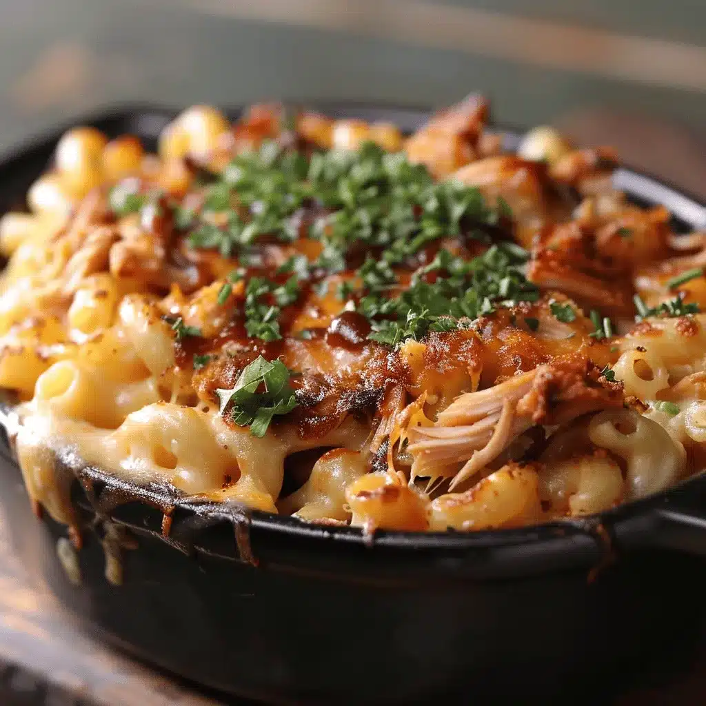 BBQ chicken mac and cheese preparation steps