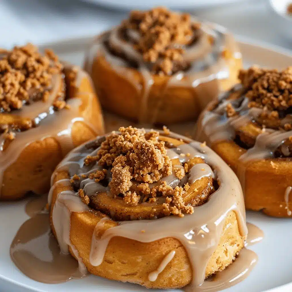 Biscoff cookie butter cinnamon rolls preparation steps