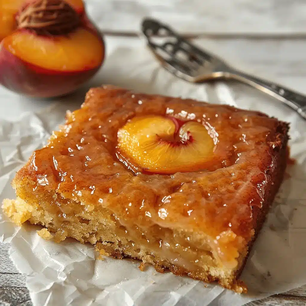 brown sugar peach cake preparation steps