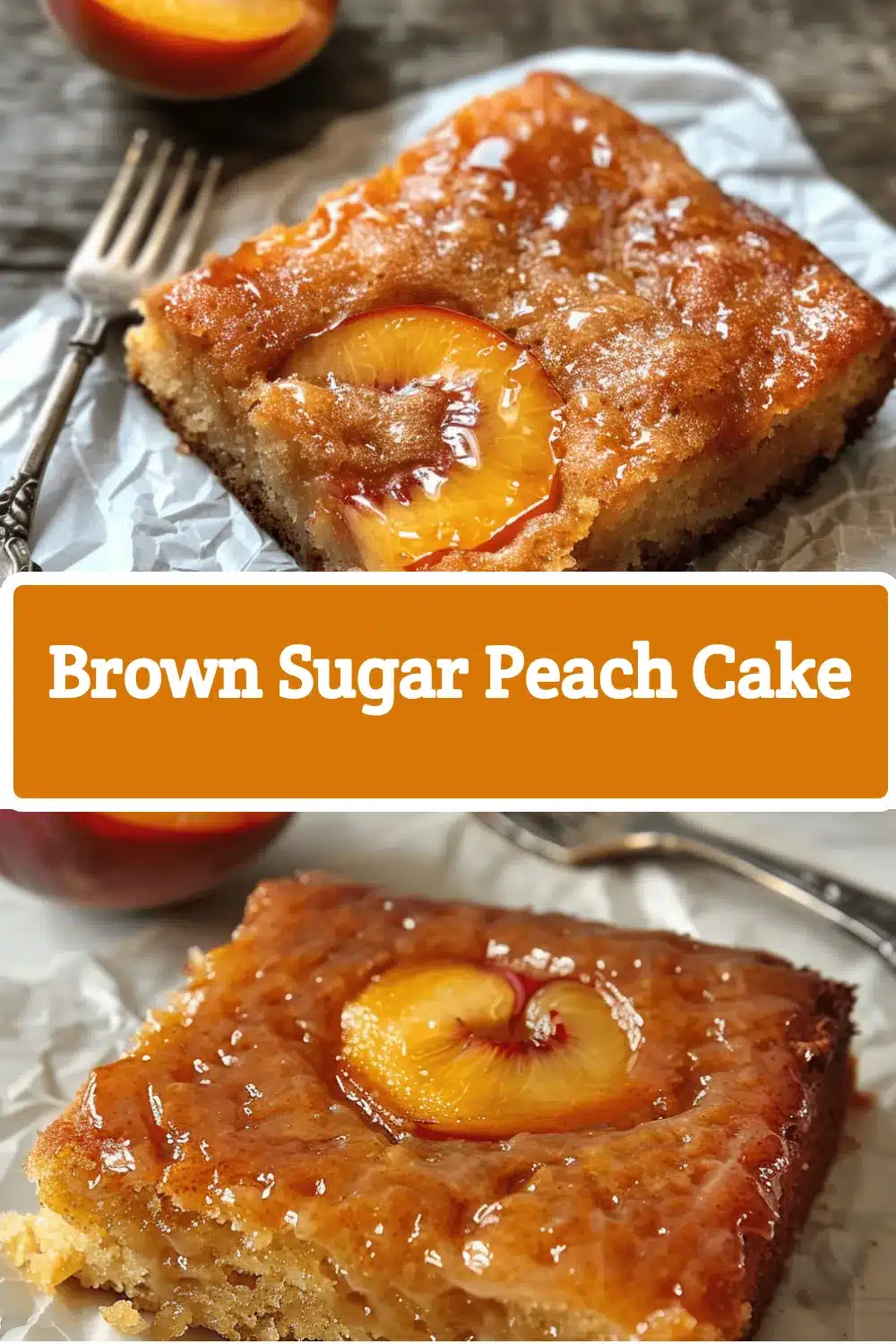 brown sugar peach cake recipe