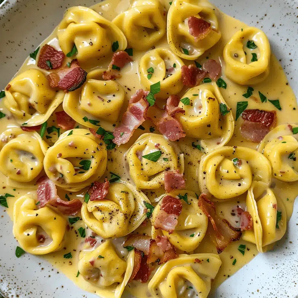 creamy tortellini carbonara preparation steps
