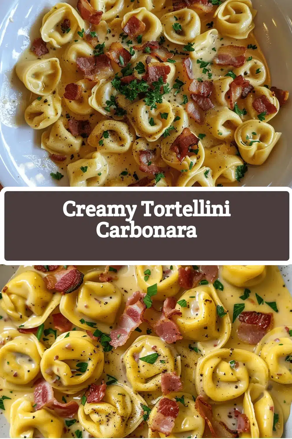 creamy tortellini carbonara recipe