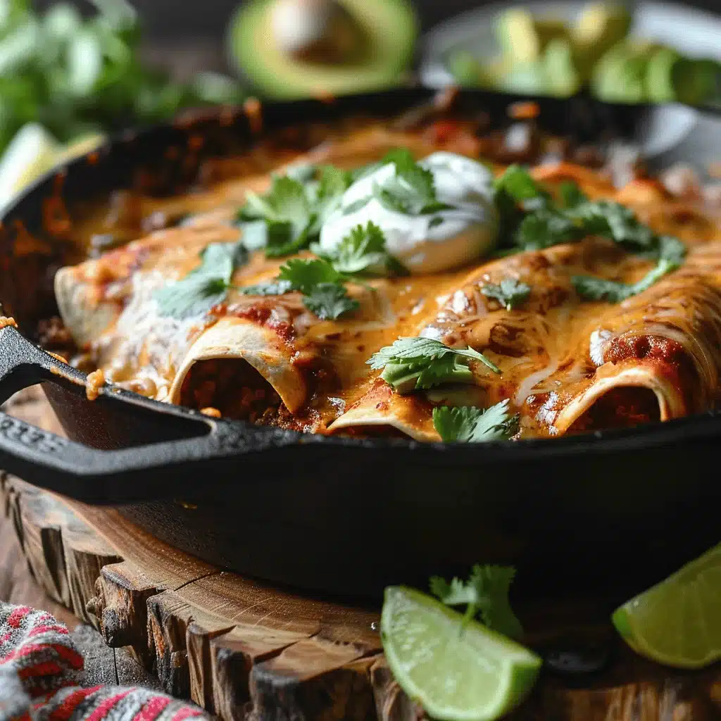 Easy Beef Skillet Enchiladas - featured image