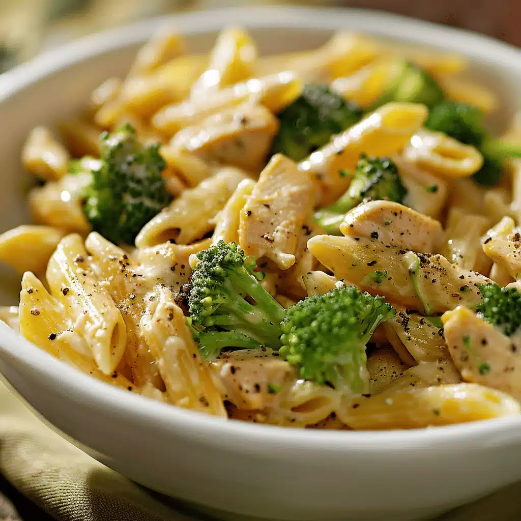 Easy Creamy Broccoli and Chicken Penne - featured image