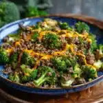 Easy Keto Hamburger Broccoli Skillet - featured image