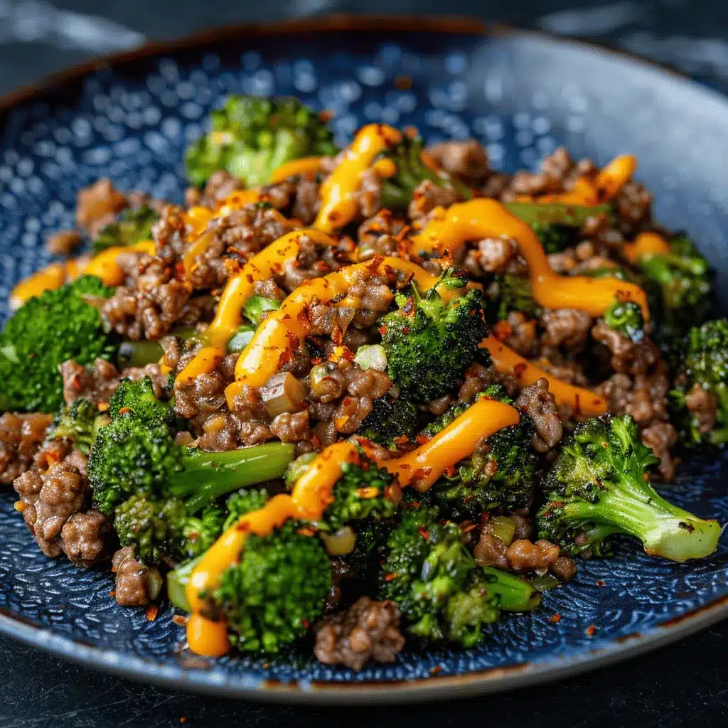 Easy Keto Hamburger Broccoli Skillet preparation steps