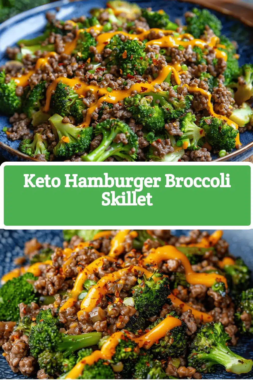 Easy Keto Hamburger Broccoli Skillet recipe