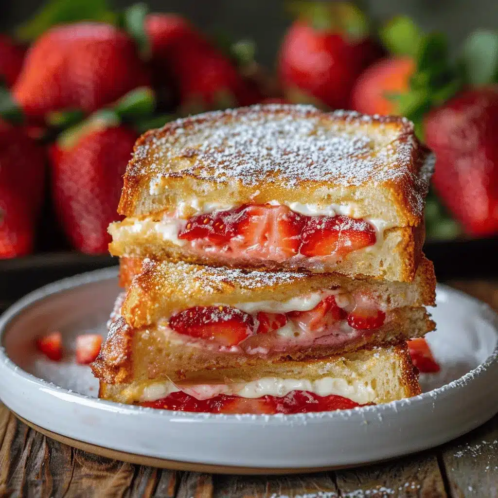 fried strawberry cheesecake sandwiches preparation steps