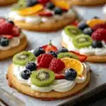 fruit pizza cookies - featured image