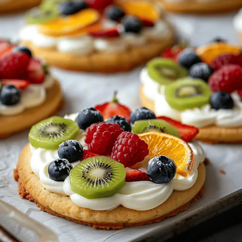 fruit pizza cookies - featured image
