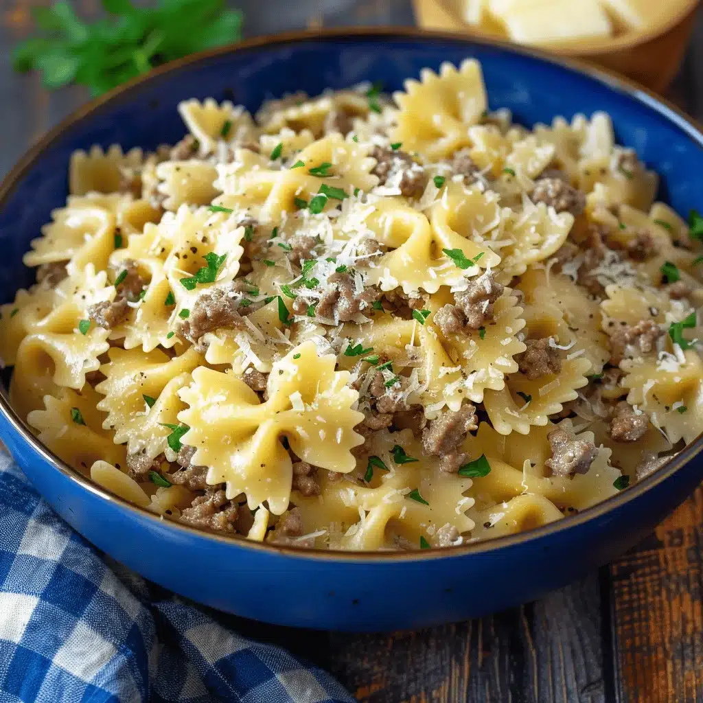 Garlic Parmesan Bowtie Pasta - featured image