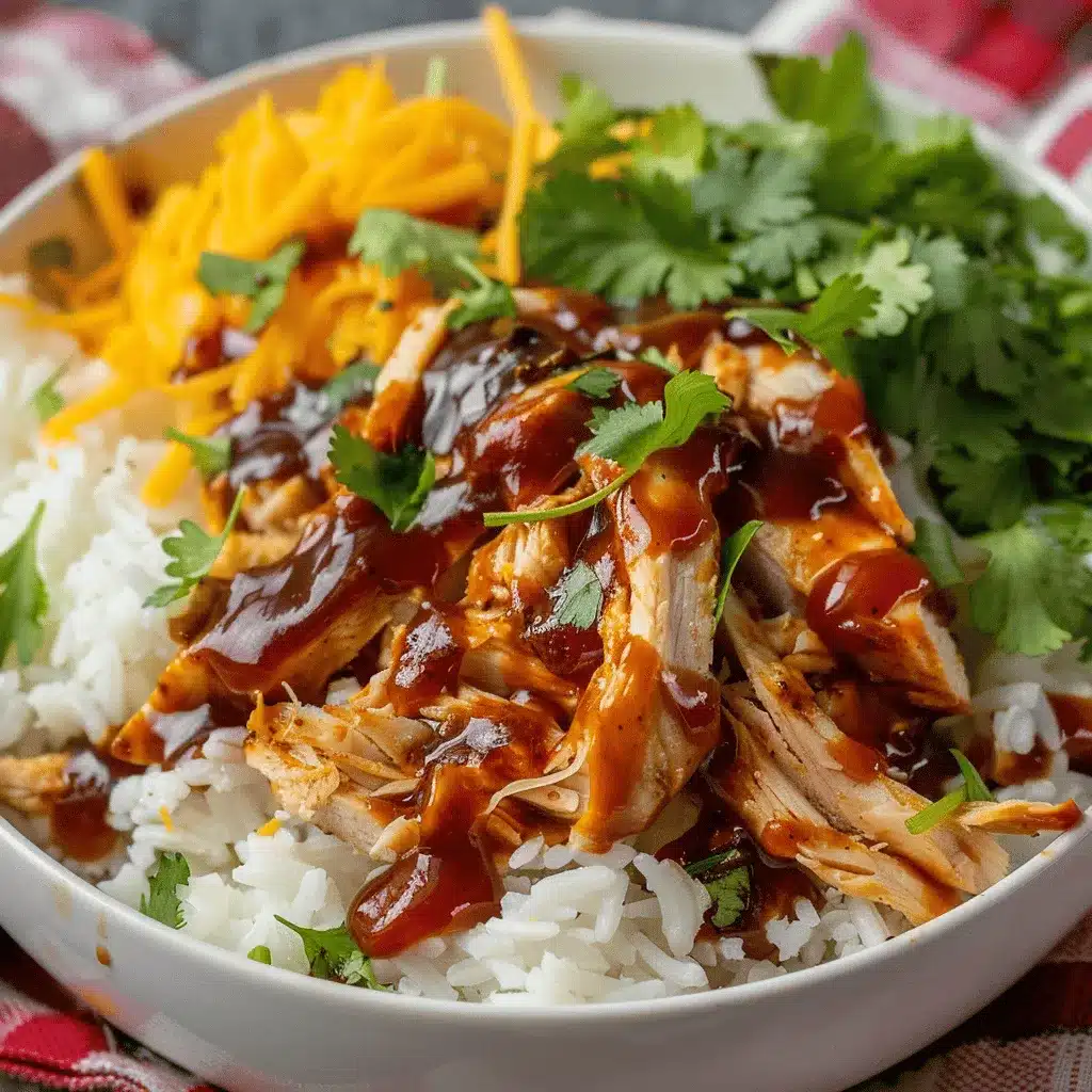 High Protein BBQ Chicken Ranch Bowl preparation steps
