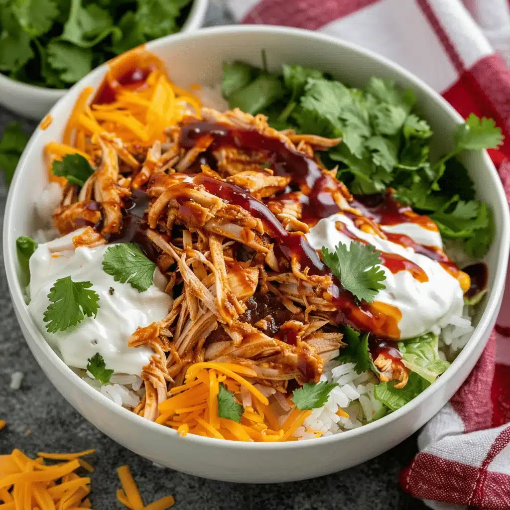 High Protein BBQ Chicken Ranch Bowl - featured image