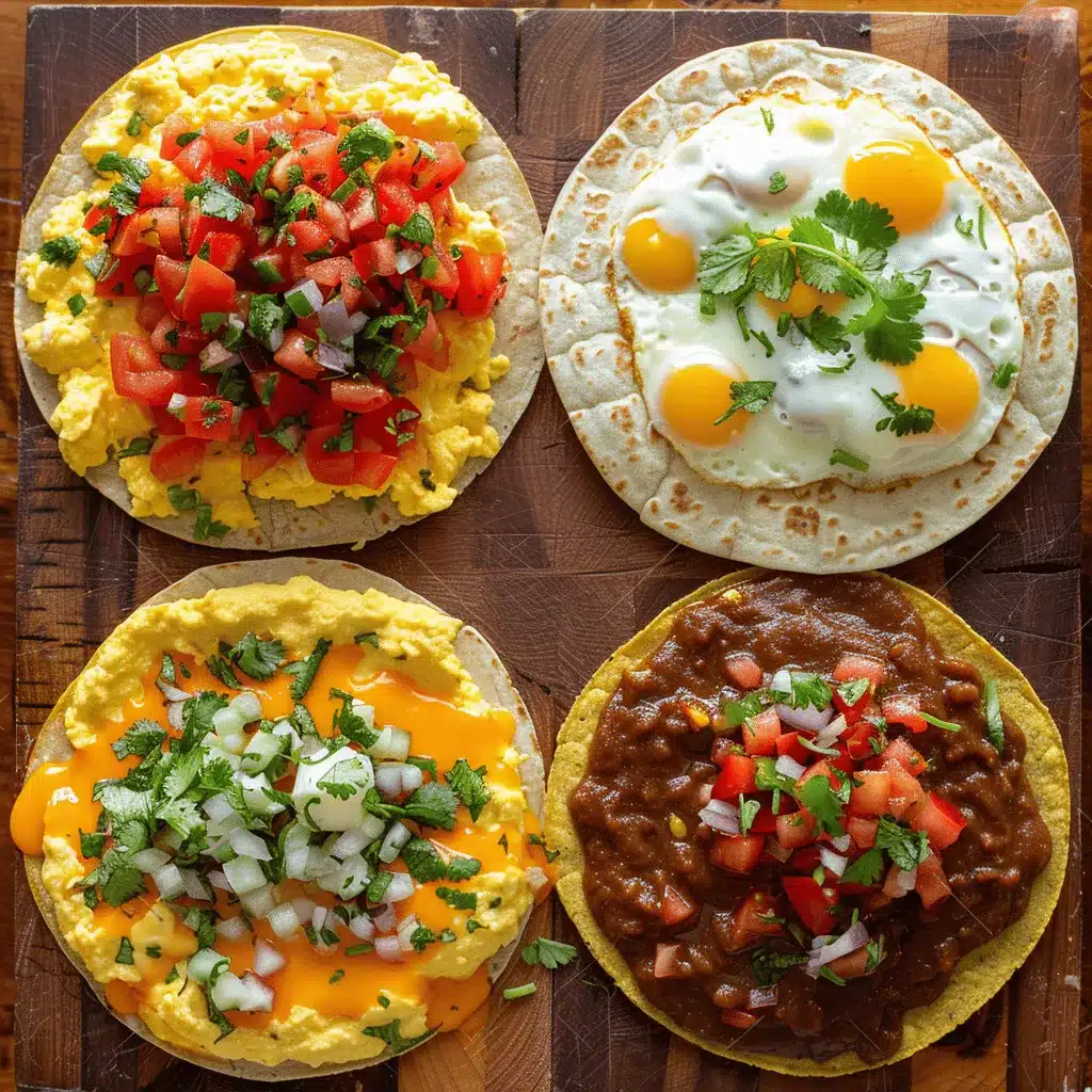 Huevos Rancheros Tostadas preparation steps
