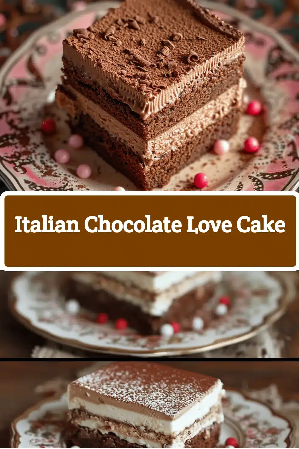 Italian Chocolate Love Cake recipe
