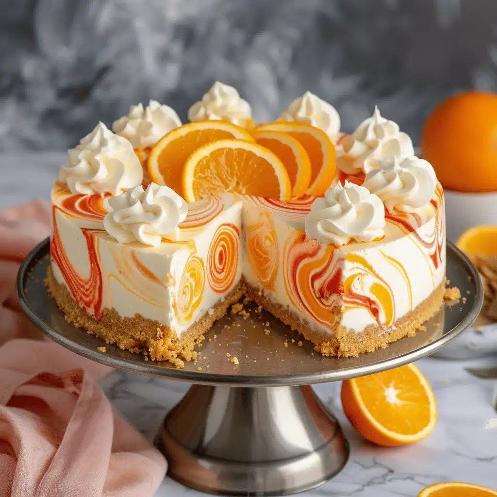 No-Bake Orange Creamsicle Cheesecake - featured image