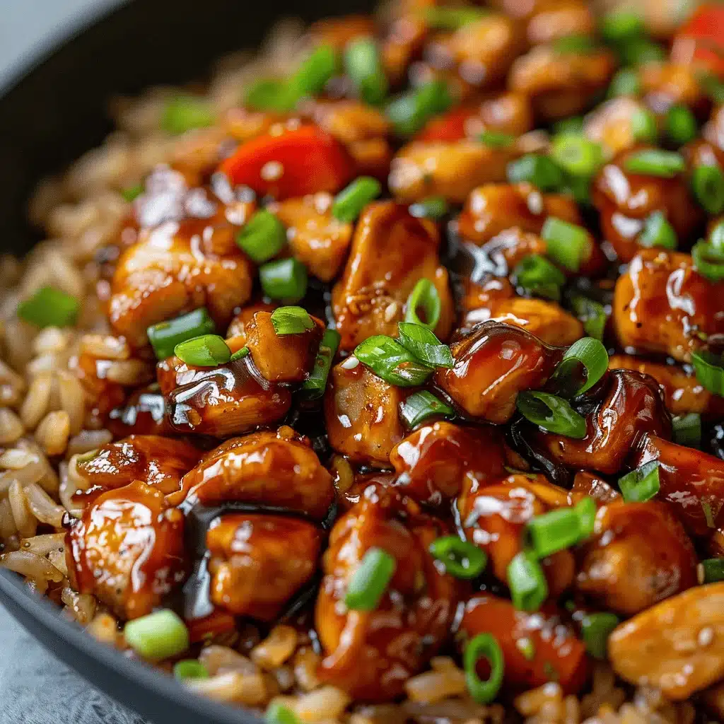 One-Pan Honey BBQ Chicken Rice - featured image