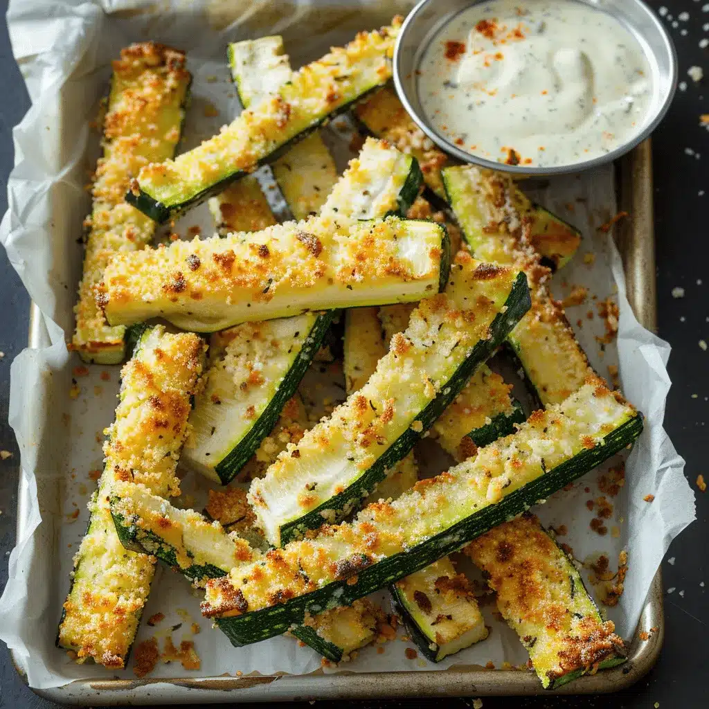 Parmesan zucchini fries preparation steps