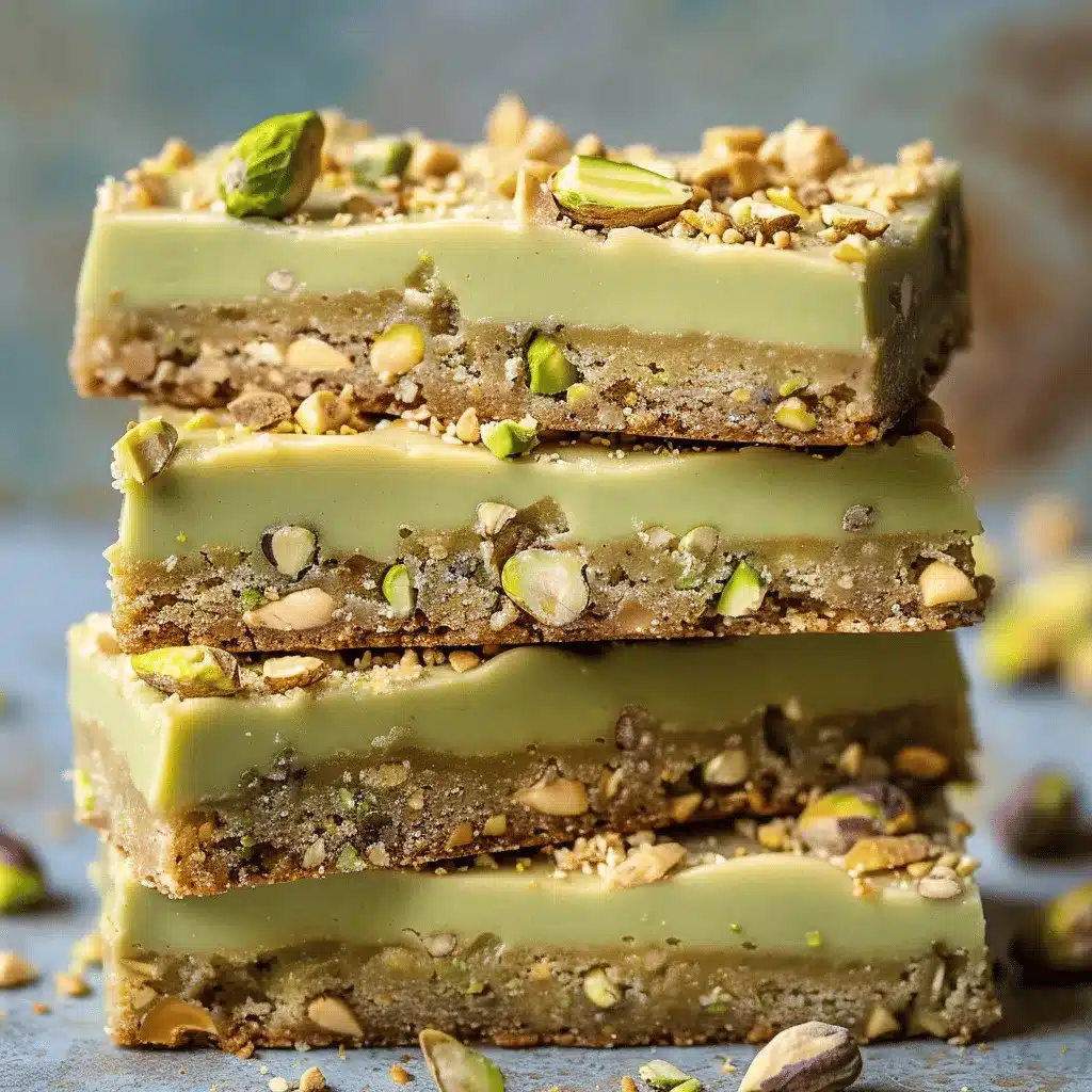 Pistachio Dream Cookie Bars preparation steps