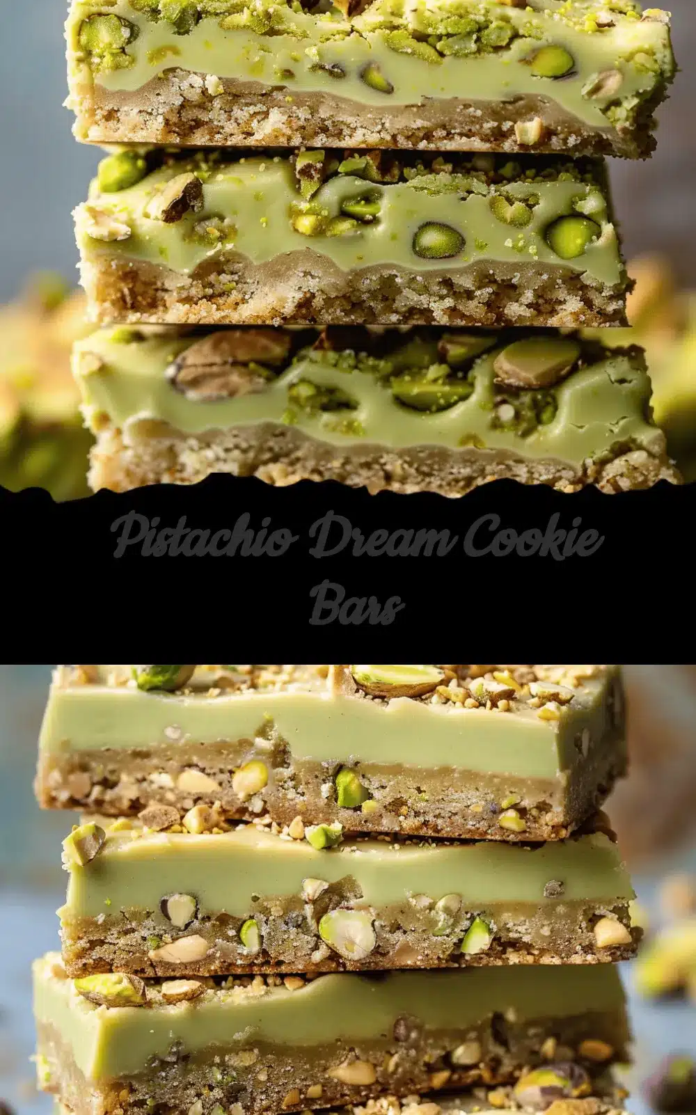 Pistachio Dream Cookie Bars recipe