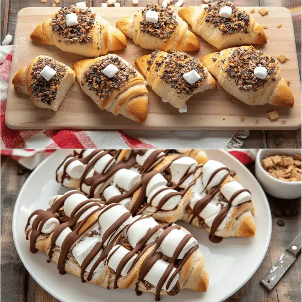smores crescent rolls preparation steps