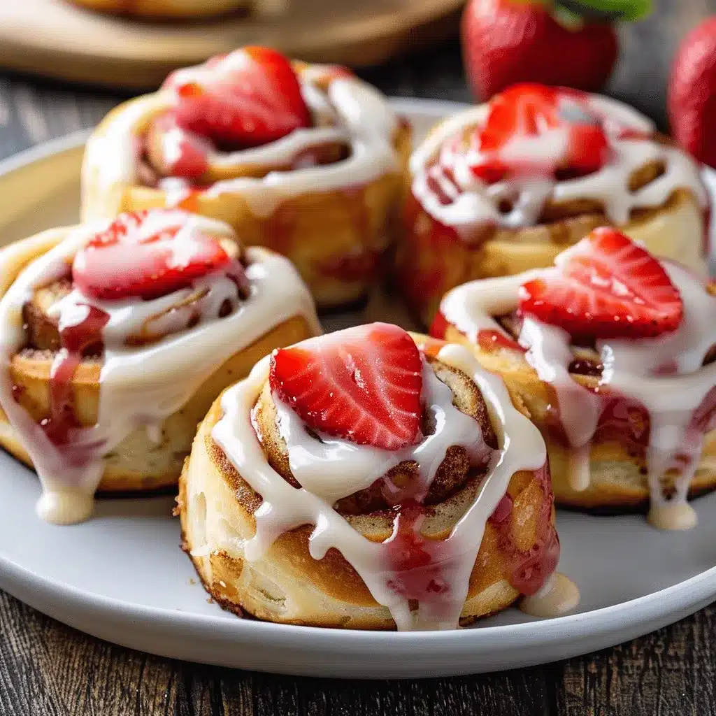 Strawberry Cheesecake Cinnabon Rolls preparation steps
