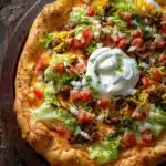 taco pizza appetizer - featured image