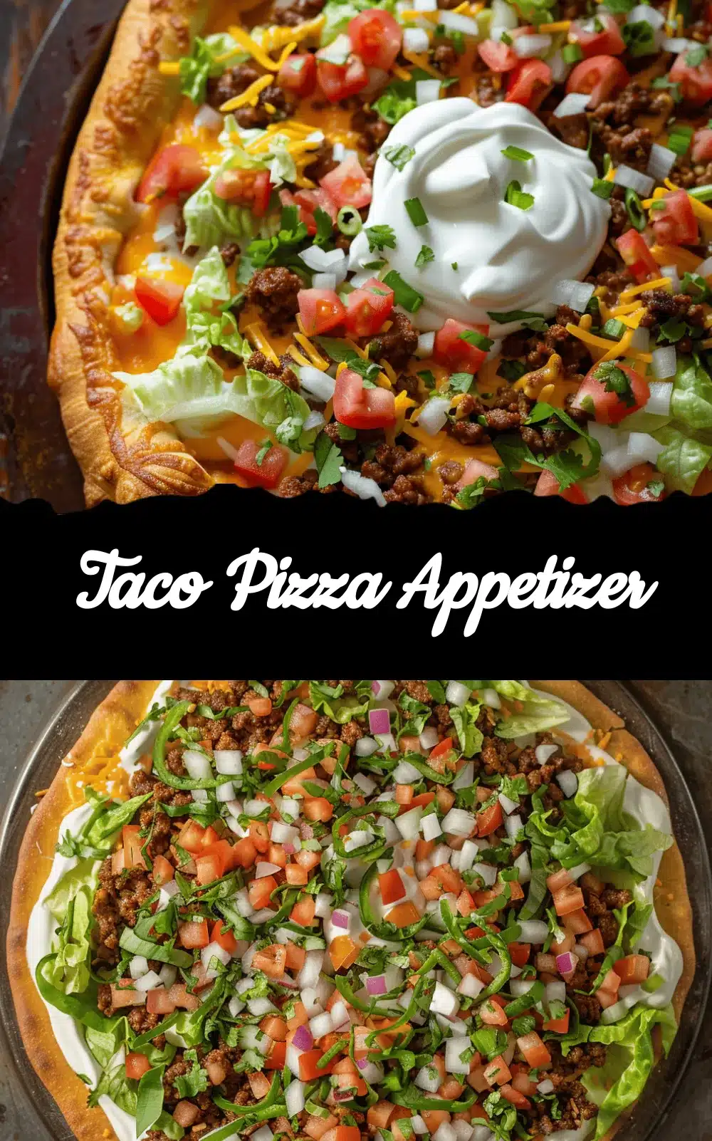 taco pizza appetizer recipe