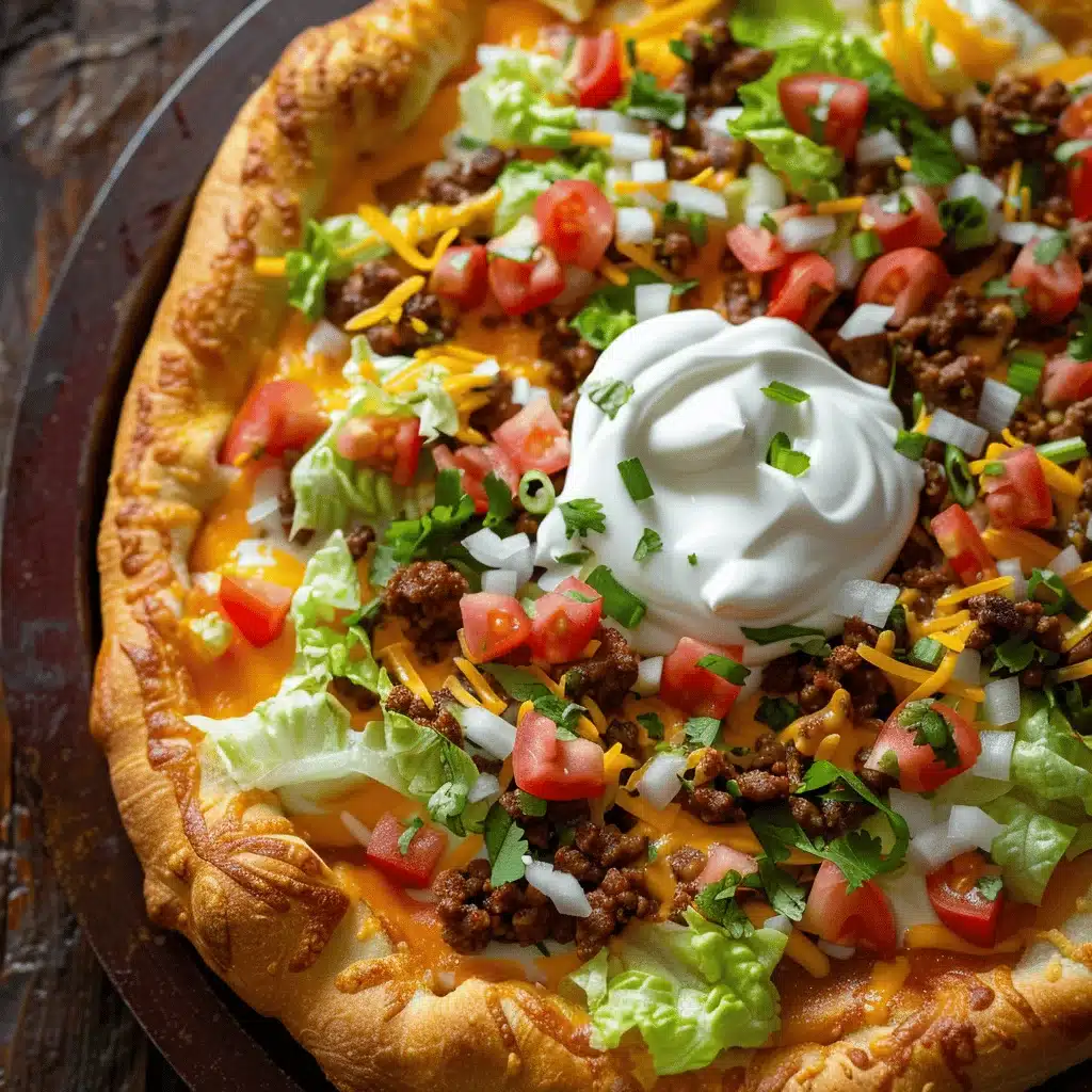 taco pizza appetizer - featured image