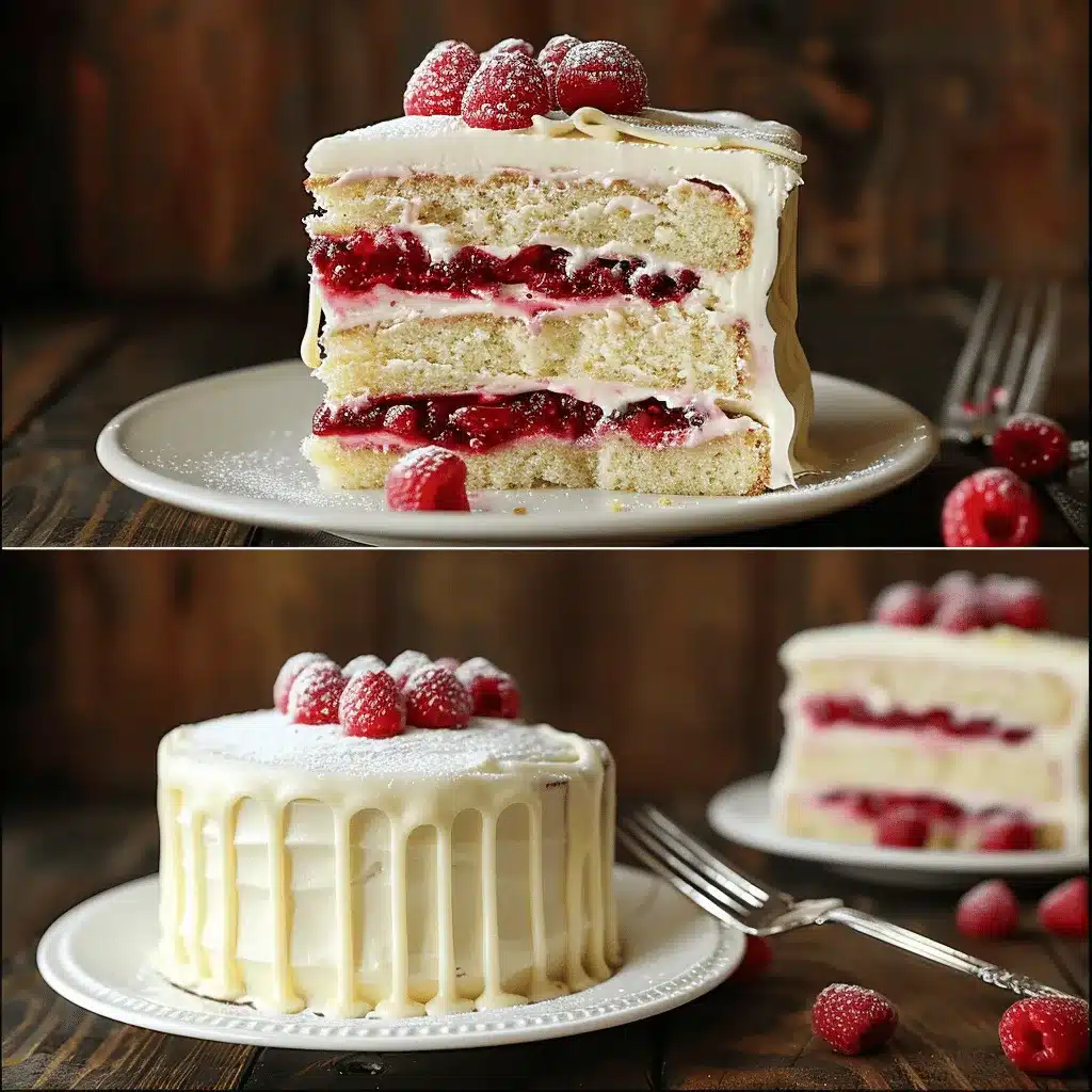 white chocolate raspberry dream cake preparation steps