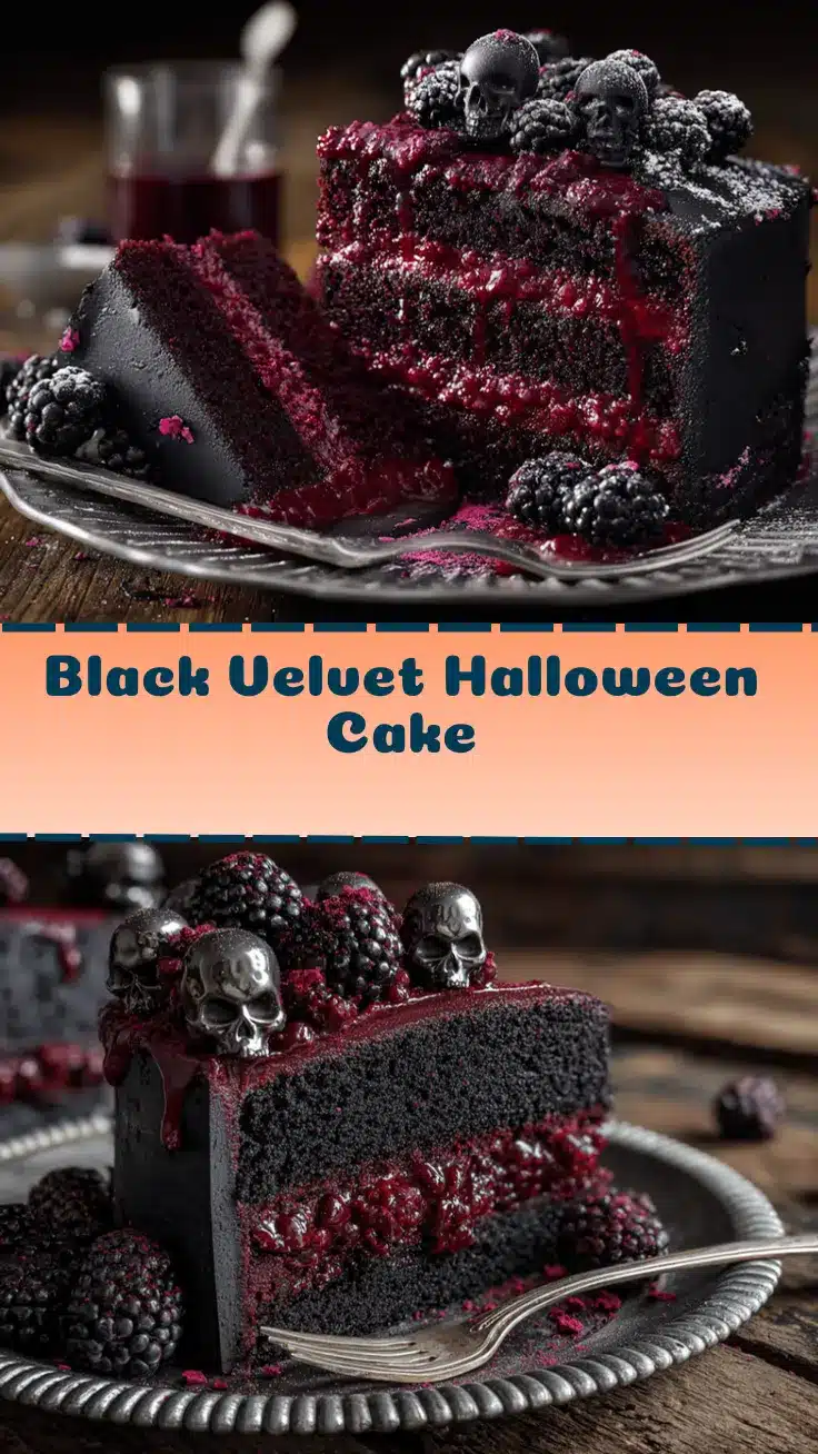 black velvet Halloween cake recipe