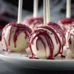 Bloody Red Velvet Cake Pops - featured image