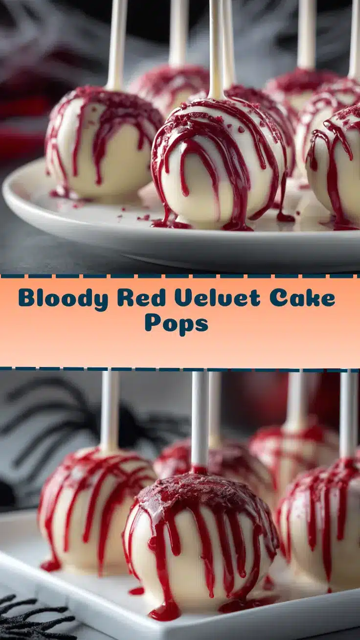 Bloody Red Velvet Cake Pops recipe