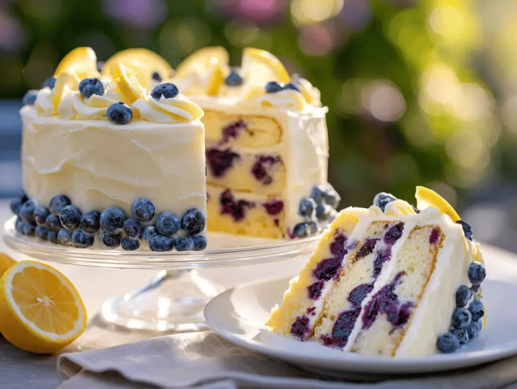 blueberry cake recipe - featured image