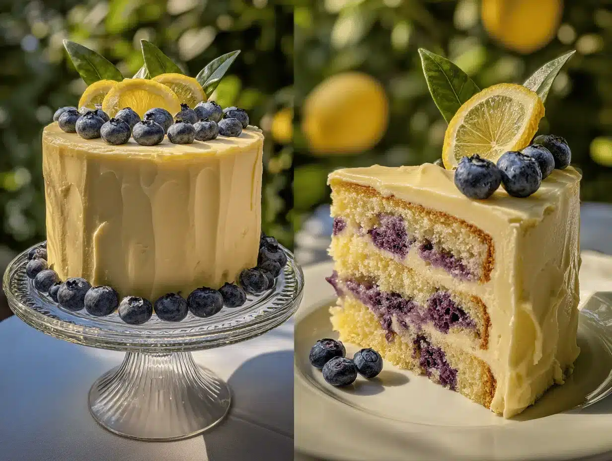 blueberry cake recipe preparation steps