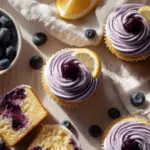 blueberry lemon cupcakes - featured image