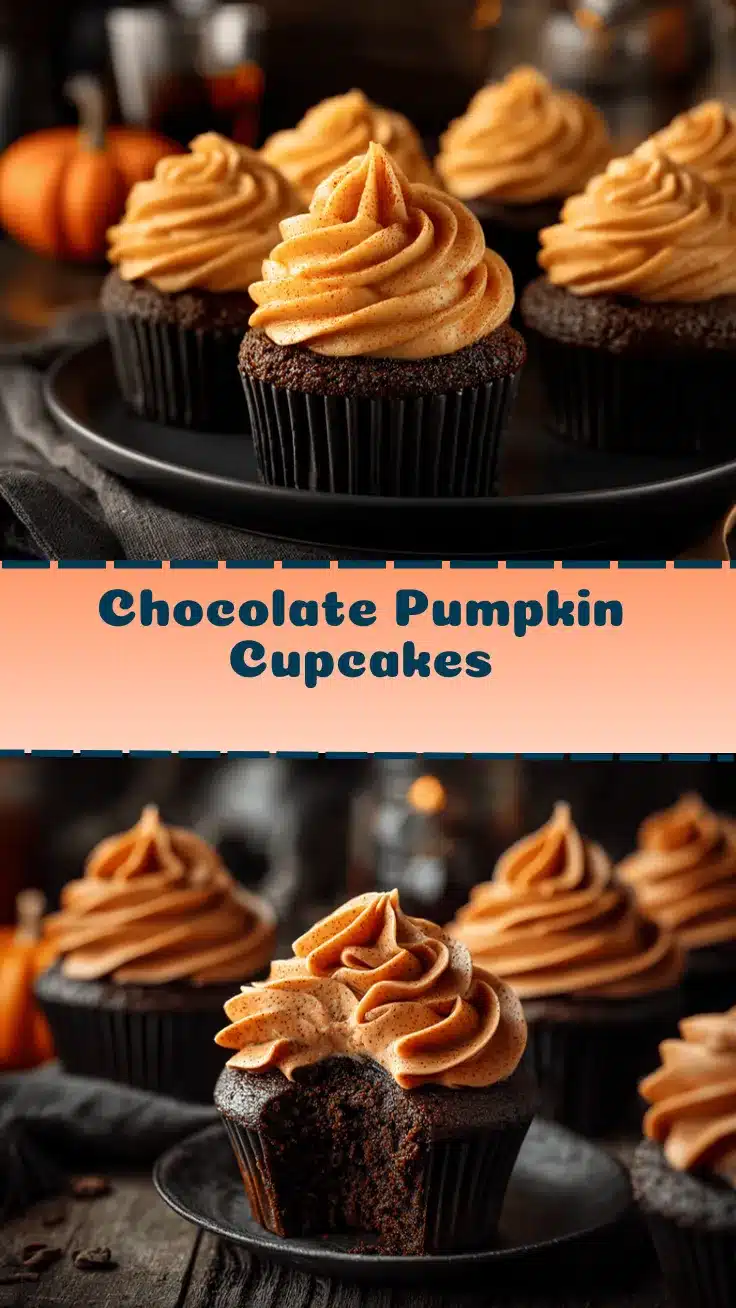chocolate pumpkin cupcakes recipe