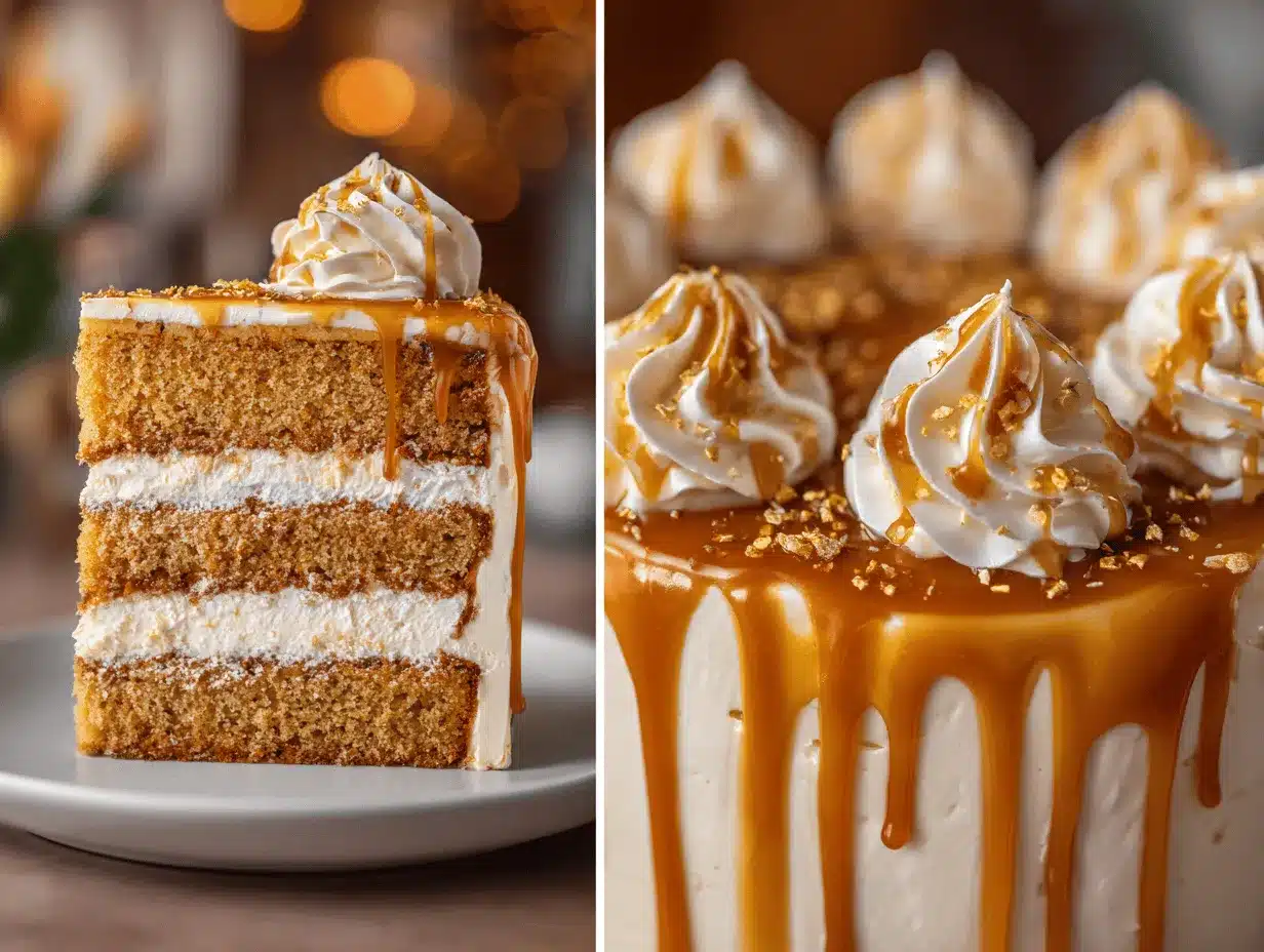 creamy caramel cake preparation steps