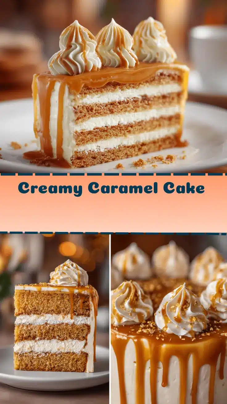 creamy caramel cake recipe