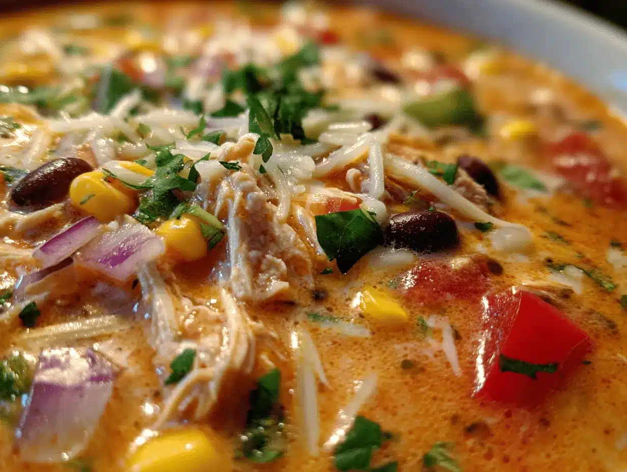 creamy chicken taco soup preparation steps