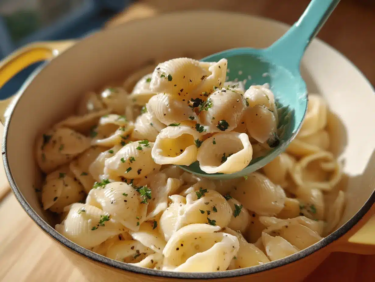 creamy garlic butter pasta preparation steps