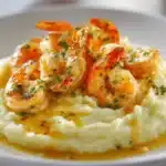 creamy garlic shrimp - featured image