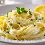 creamy lemon pasta - featured image