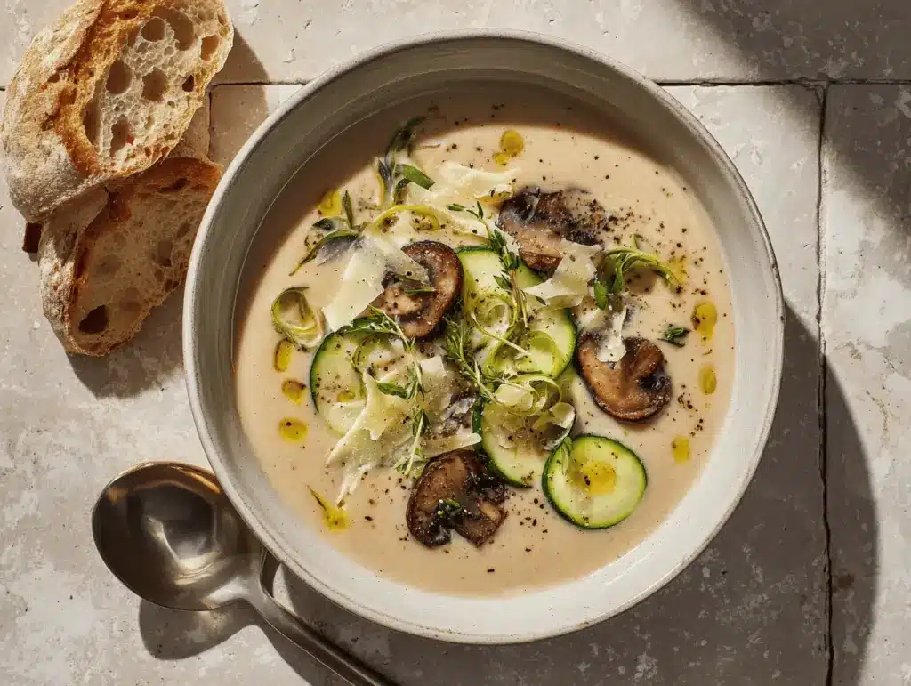creamy ratatouille soup - featured image