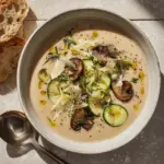 creamy ratatouille soup - featured image
