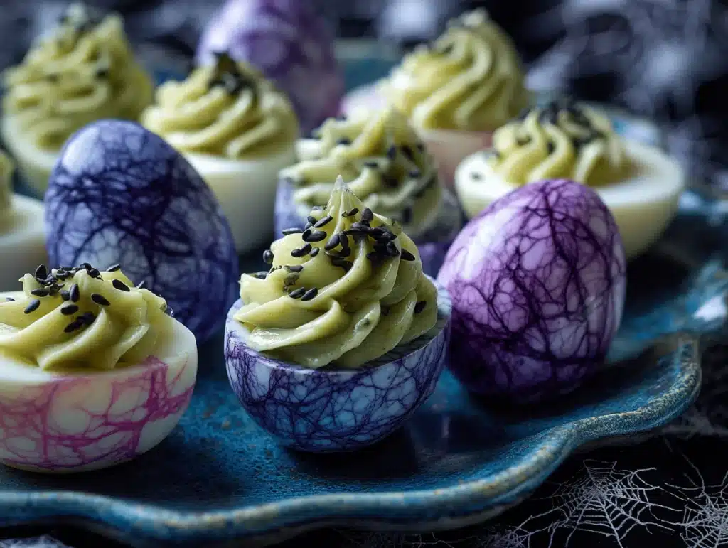 creepy deviled eggs - featured image