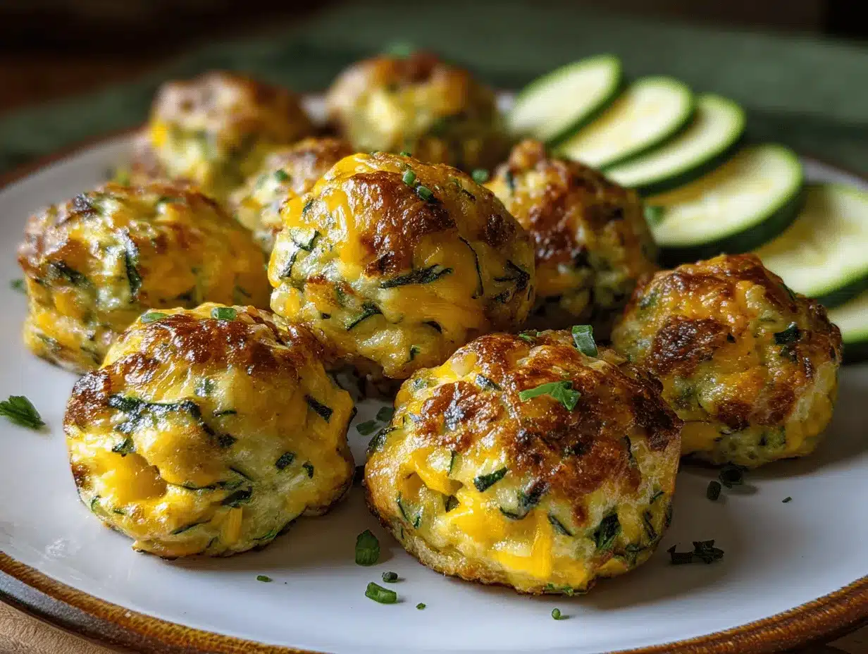 crispy garlic zucchini balls preparation steps