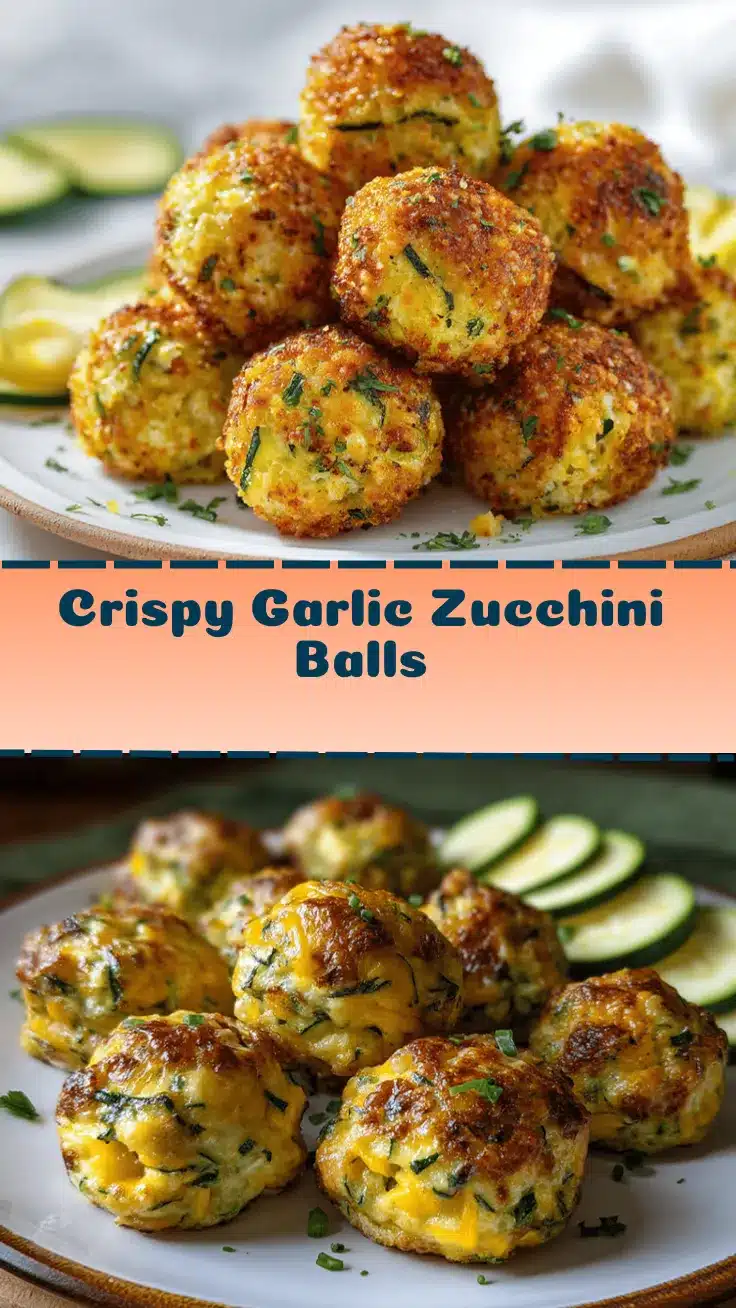 crispy garlic zucchini balls recipe