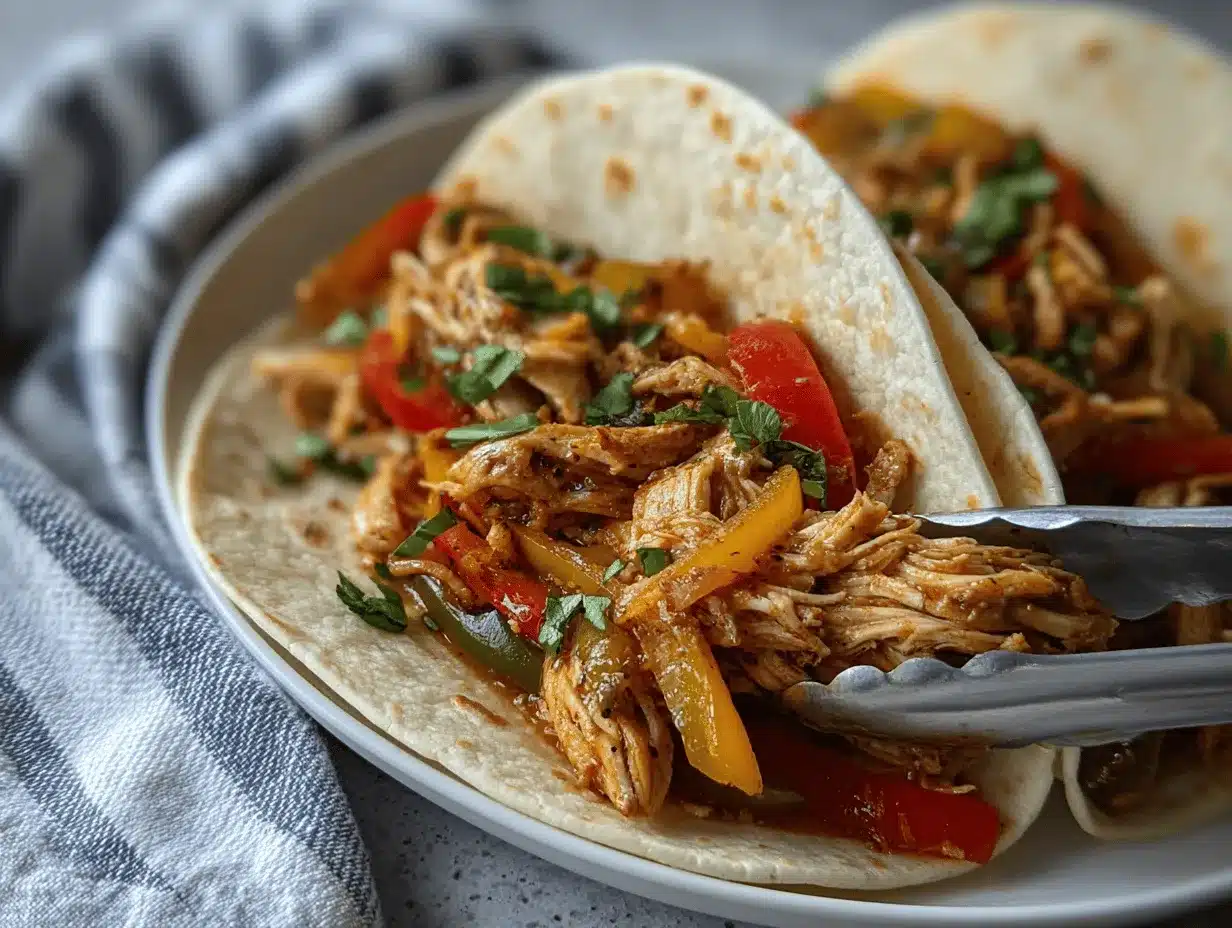 crock pot chicken fajitas preparation steps