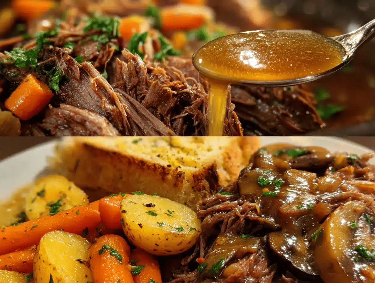 crockpot pot roast preparation steps